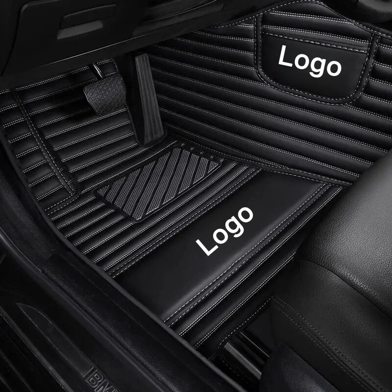 Wholesale Anti-Slip Branded Pvc Leather Car Floor Liner Mats For Toyota Pruis With Logo