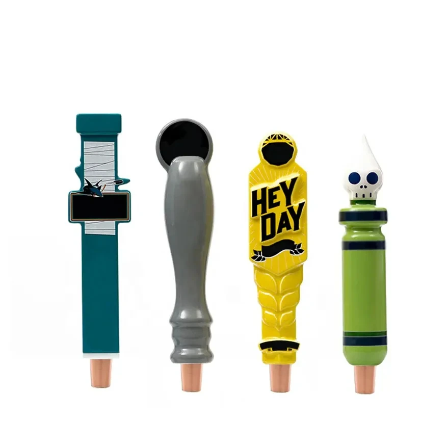 Custom classic bar supplies diversification accessories beer tap product ceramic resin beer tap handle