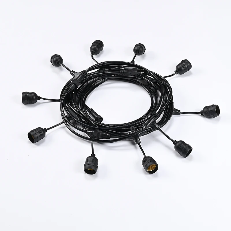 Led String Lights Outdoor IP65 E26 E27 Decorative String Light Colorful Bulb String Light Christmas Tree Decoration Patio