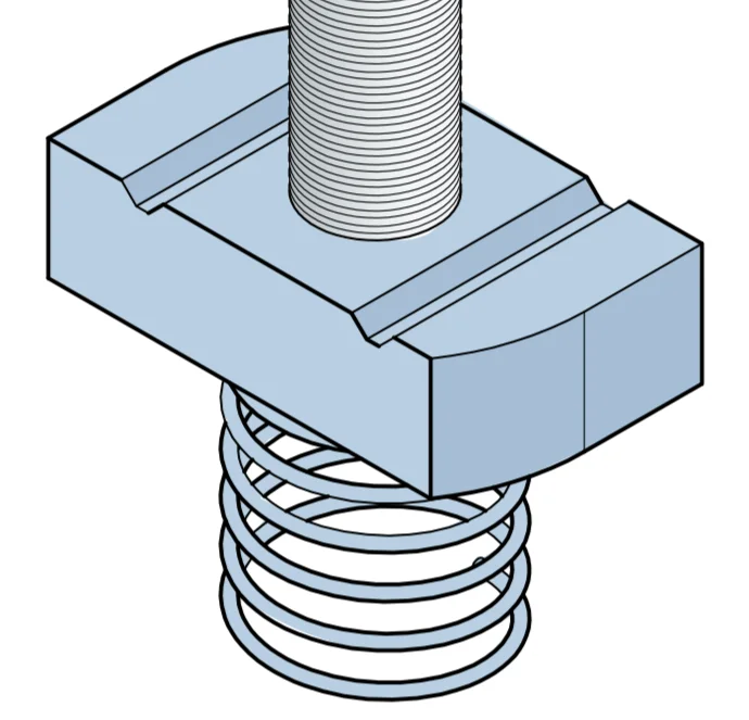 Hot sale high quality spring nut to be used in strut channel