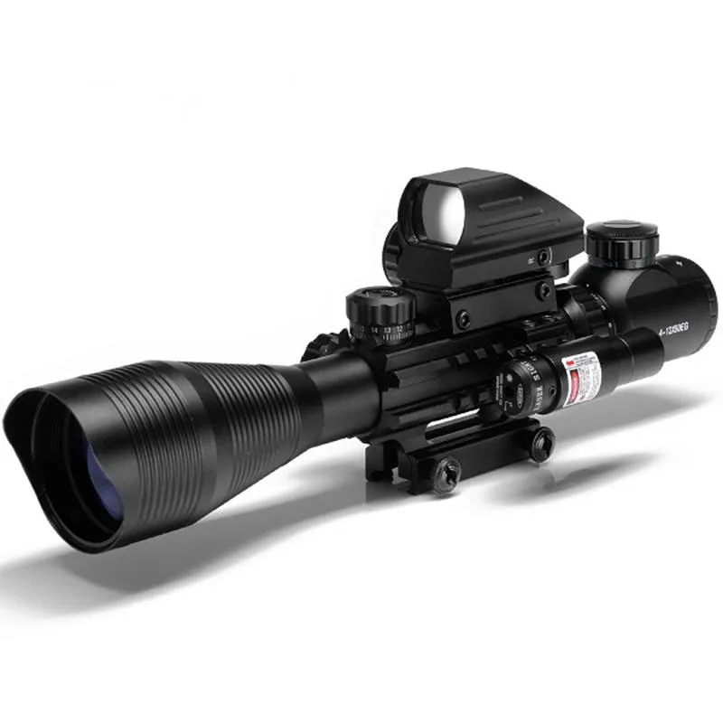 Прицел Комбо 4-16x50EG двойной световой прицел + 4 Reticle красная/зеленая точка с креплением 20 мм