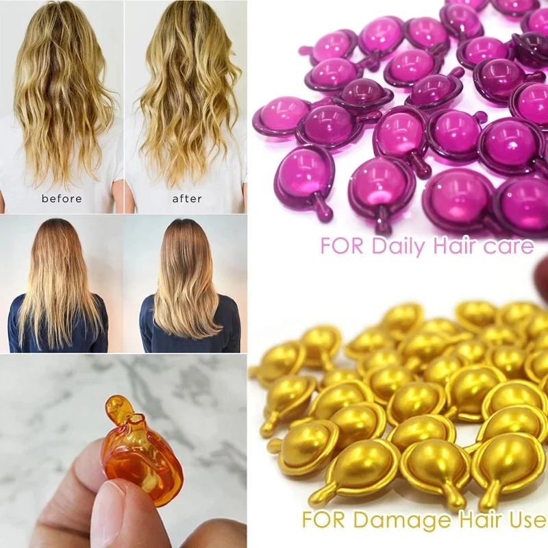 Private Label Hair Oil Loss Treatment Wholesale Hair Growth Capsule Vendor Huile Pour Cheveux  Black Women Hair Serum