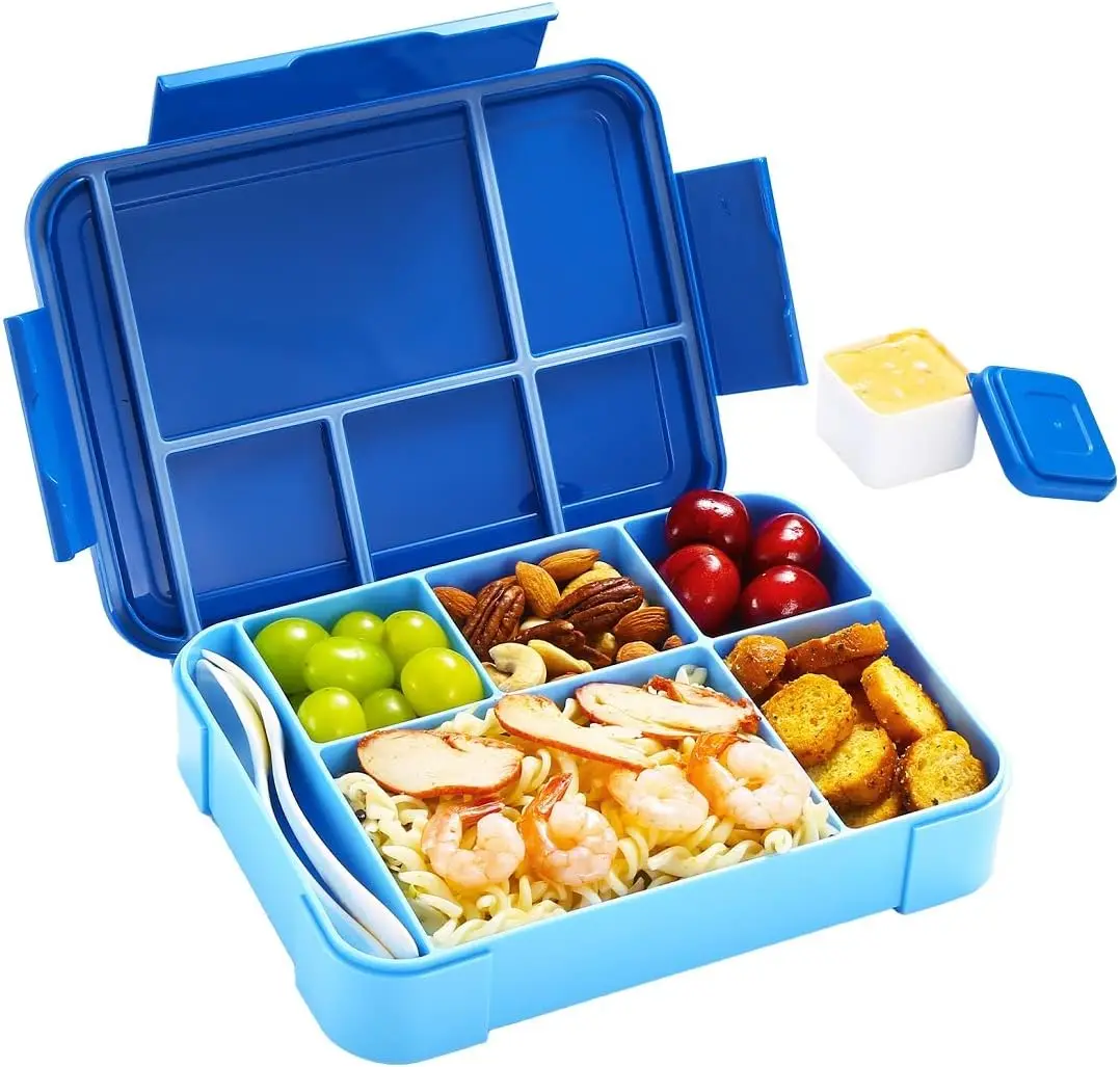 Durable Perfect Size 1330 ML Bento Lunch Box With Spoon Fork BPA Free and Food Safe Materials Bento Boxes For Kids Children