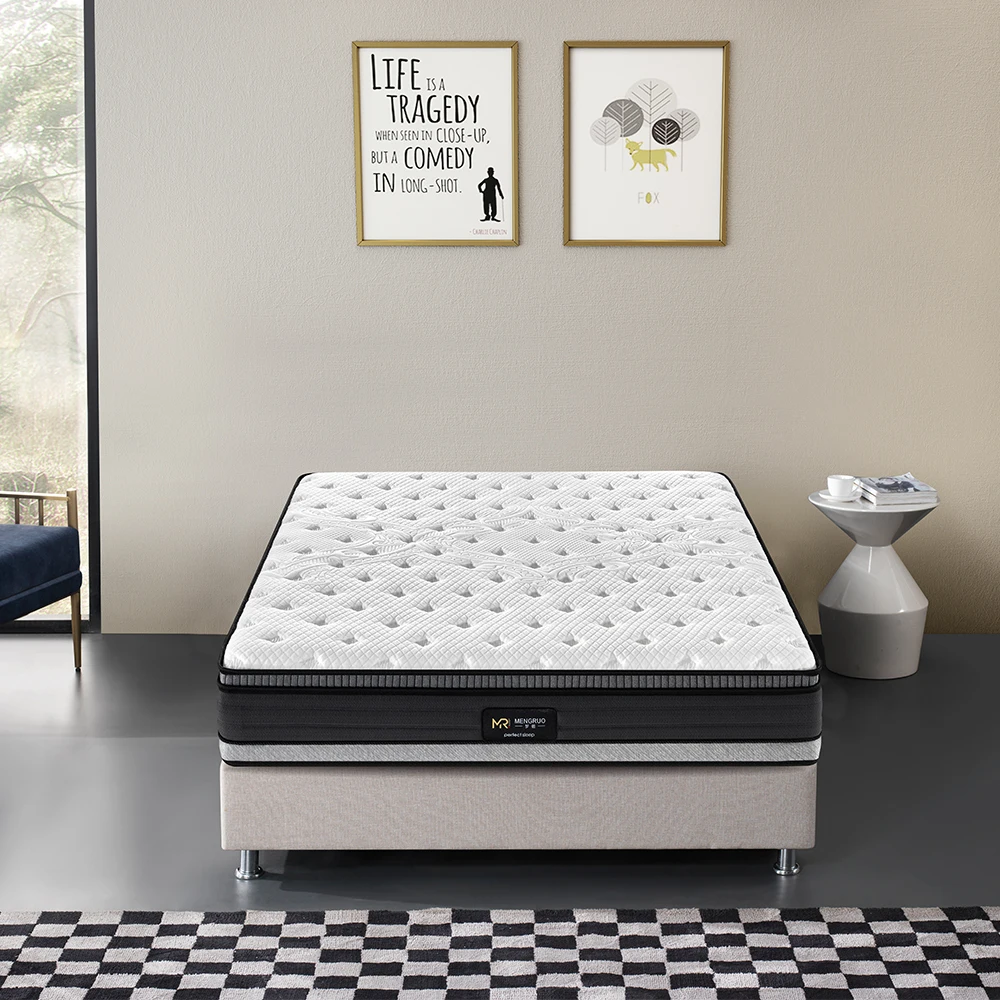 made in china 180*200 Factory custom Pressure Relieving Twin King Size 10 Inch Hybrid Pocket Spring Mattress in a box