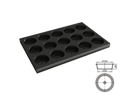 Custom  cake  baking tray silicon cupcake tray muffin pan  semi-sphere cake tray brownie  cake mold