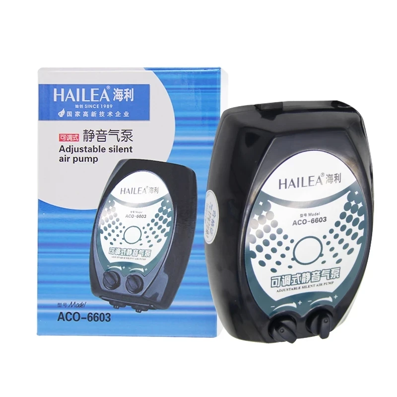 HAILEA ACO-6601/6602/6603/6604 Fish Tank Oxygen Pump Ultra-Quiet Aerator Adjustable Small Aquarium Air Pump