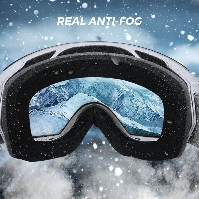 High quality wholesale 2022 designer ski goggle custom logo skiing goggles anti-fog ski goggle