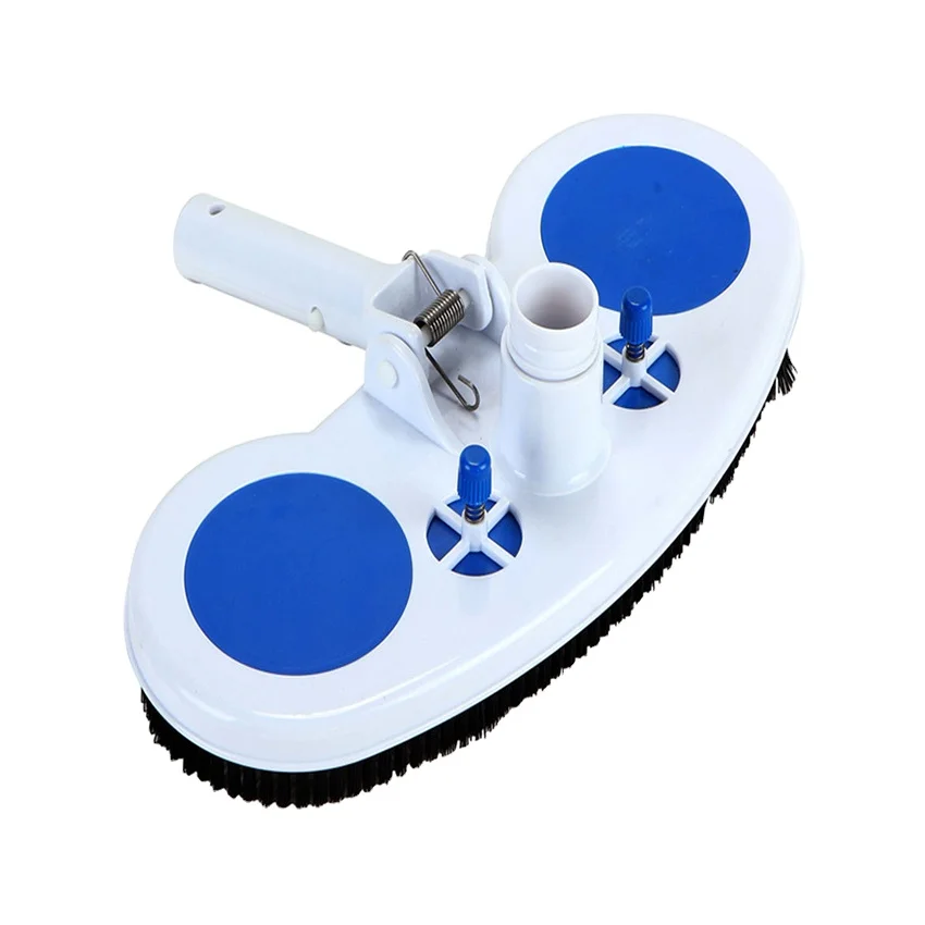 BS-036-M High Quality Telescoping Aluminum Shaft Vacuum Head Pool Cleaning Brush with Air Relief Valve