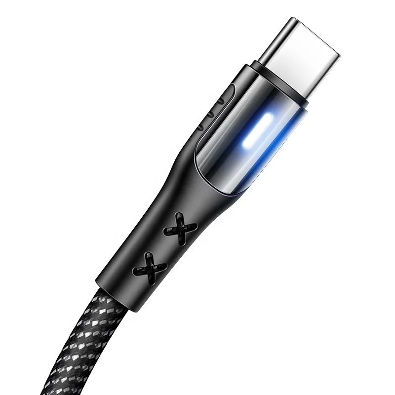  Usb-кабели Usams Type-C USB-C кабели для зарядного устройства телефонов светодиодная лампа 5А кабель быстрой зарядки Huawei 1 2