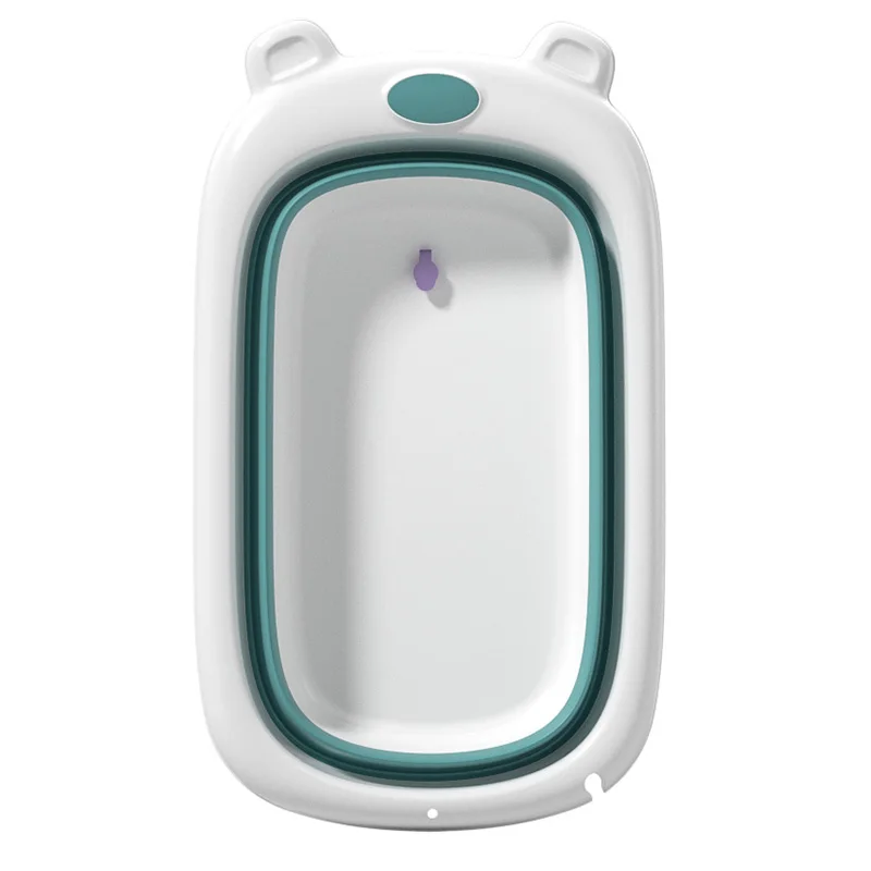 Amazon Hot Sale big size plastic toddler foldable bath tubs folding baby bathtub for kids