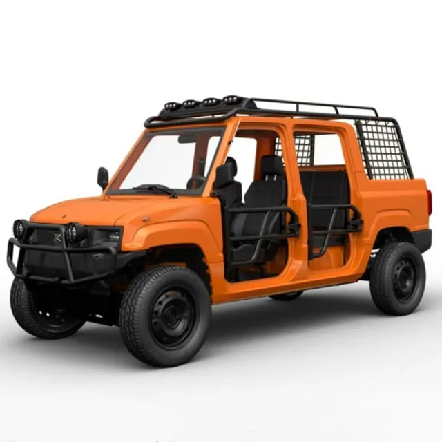 Electric truck 4x4 New Electric Pickup Car Electric Utility truck with Cargo Box Pickup vehicle Electric Car 4 seats