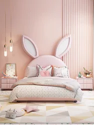 modern  velvet  fabric solid wood frame high rebound sponge 1.2m/1.5m pink kids girls beds for bedroom