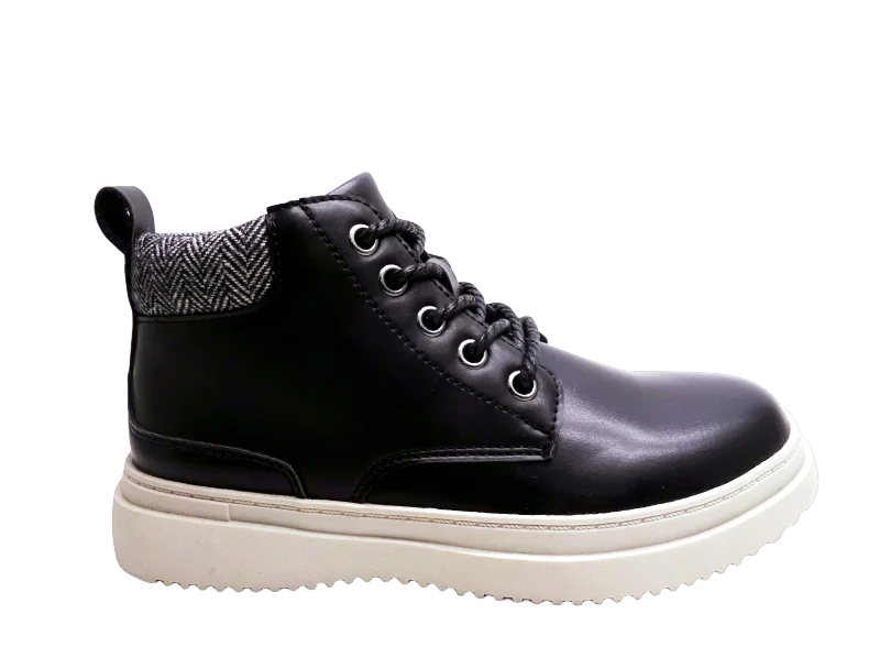 Wholesale customized designs OEM&ODM Smeta/GRS/HIGG/BSCI factory kids boots boy high top casual sneaker ankle boots