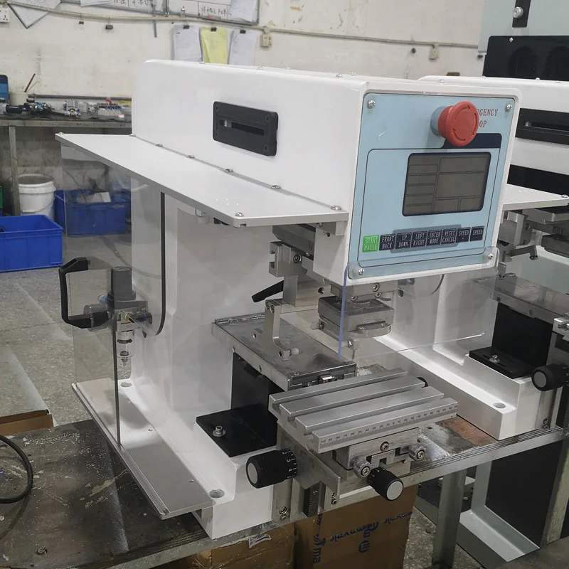 Small Automatic Logo Pad Printing Machine/ One color seal ink cup pad printer/ Tampo Printer In China