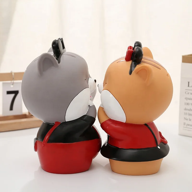 Custom hamster anti-fall piggy bank mouse money box