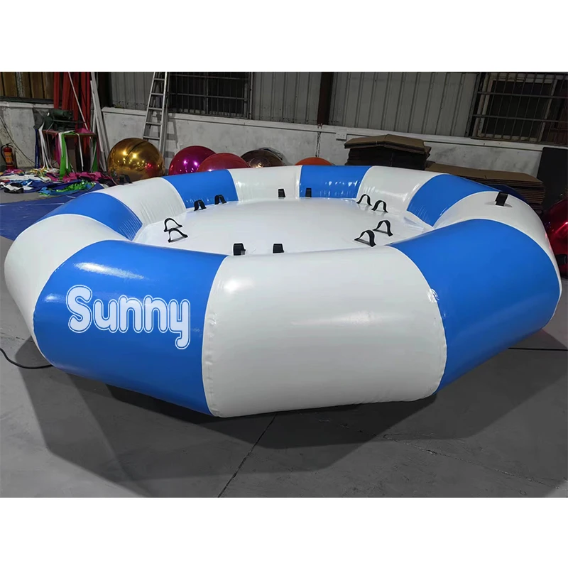 Inflatable Water UFO Towable Inflatable Disco Boat / Inflatable Flying Disco Boat Saturn for Water Sport Games