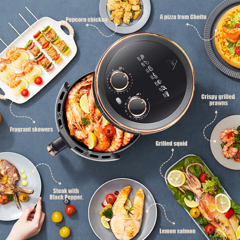 Hot Selling Kitchen Digital Intelligent Oil-Free 1500w Fast and Portable Home Appliance Air Fryer Oven
