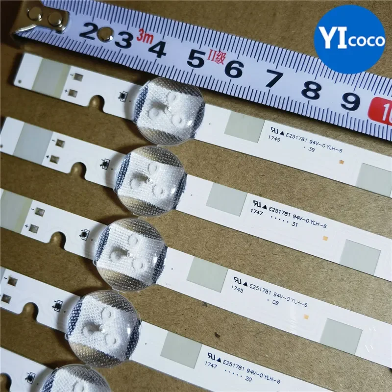 FOR  UN32J5205AF  LCD TV backlight strip V7DN-320SM1-R1 BN96-36236A LM41-00134A   620mm   7 LED 3V  Aluminum 100% NEW