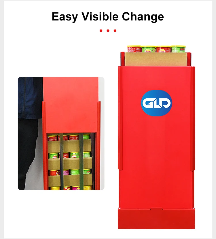 Elevator System Free Standing Pop-up Cardboard Box Vertical Display Vendor with Spring Loaded