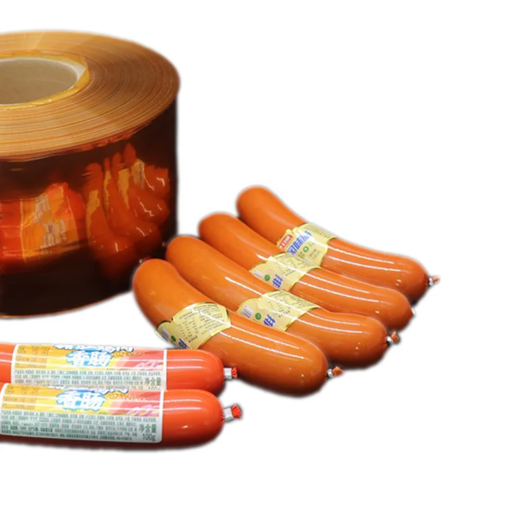High-Barrier Nylon Plastic Sausage Casings Smoked Steamed Plastic Casing For Sausage Customized Color Large Caliber Pa Casing