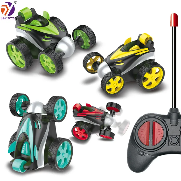 Kids favor newest standing remote control flip car toy multiple colour 1:24 radio RC stunt car
