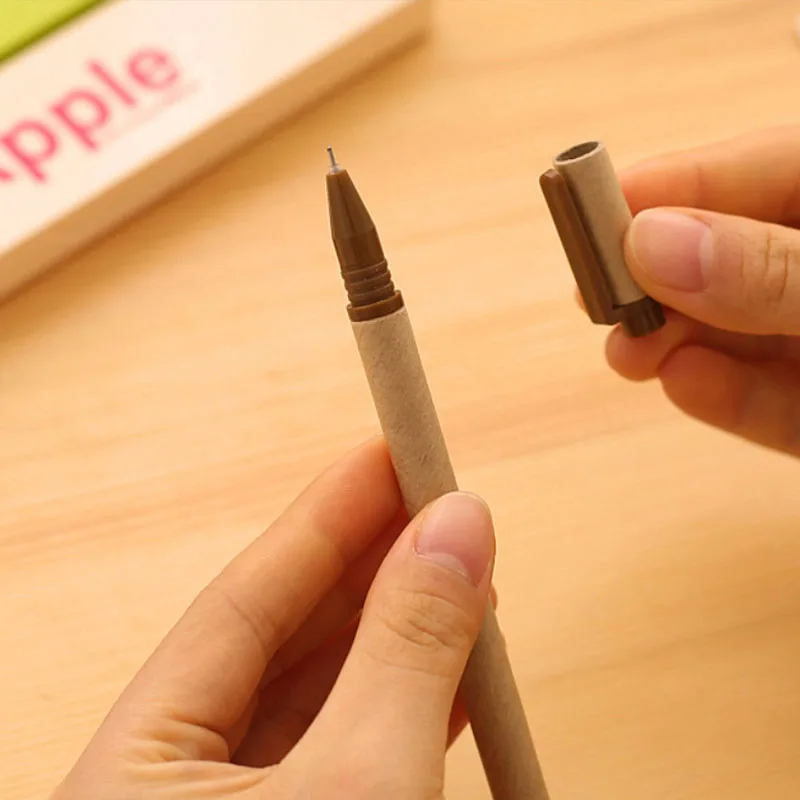 Bulk Order Factory Stationery School Office Eco-Friendly Custom Paper Pen Environmentally Friendly Gel Pen