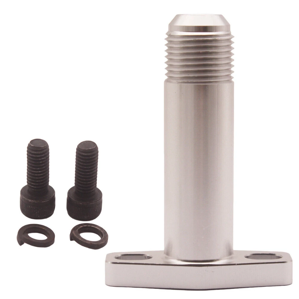 Racing Billet Aluminum Turbo Oil Drain Return Flange Extension AN10 For Garrett GT28 GT30 GT35 Ball Car Accessories