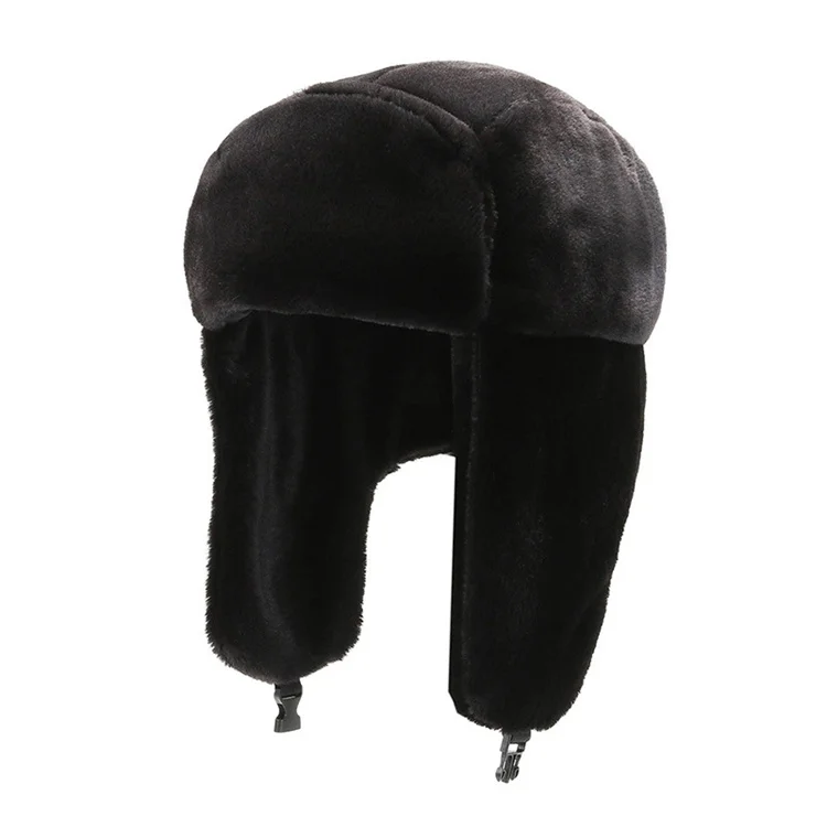 Outdoor Warm Thicken Snow Ski Earflap Aviator Trapper Hats Russia Winter Windproof Ski Hat Snapback Caps Like Trapper Hat