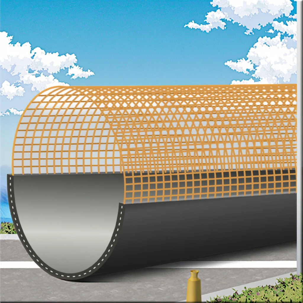 Сверхпрочная перфорированная композитная дренажная труба HDPE с высокой прочностью на растяжение