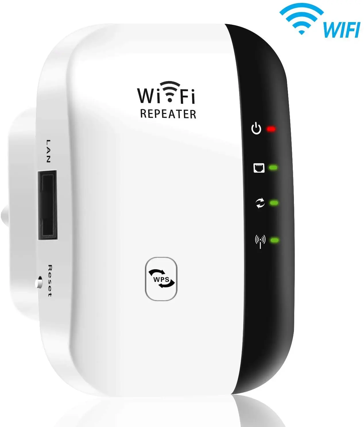 Super Boost WiFi Extender Signal Booster Long Range Coverage, 2.4G Wifi 300Mbps 802.11n/g/b Wireless Internet Amplifier