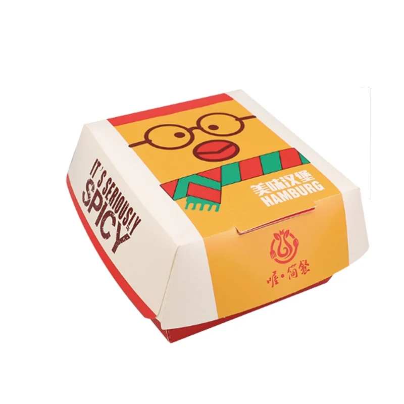 Custom paper hamburger box