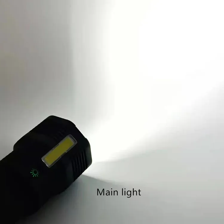 Super Bright 12 Watt 500LM Focus ABS Plastic Torch 12 Leds Long distnace USB Rechargeable Led Flashlight with Battery for Night