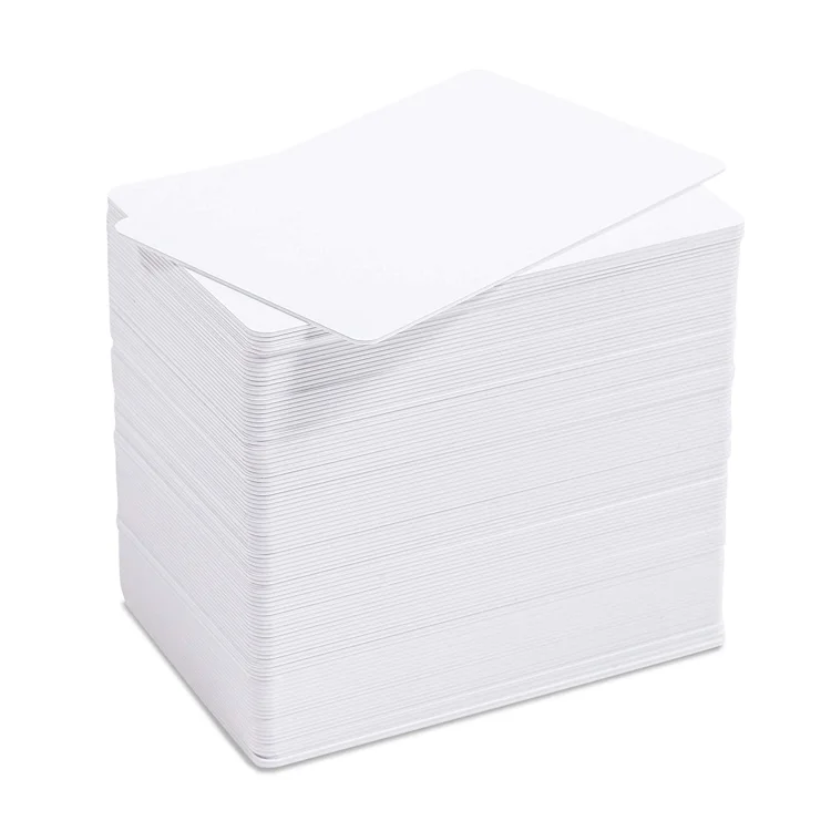 RFID LF частота T5577 белый кредитный контакт чип логотип чистый сублимационный печатные ПВХ карты