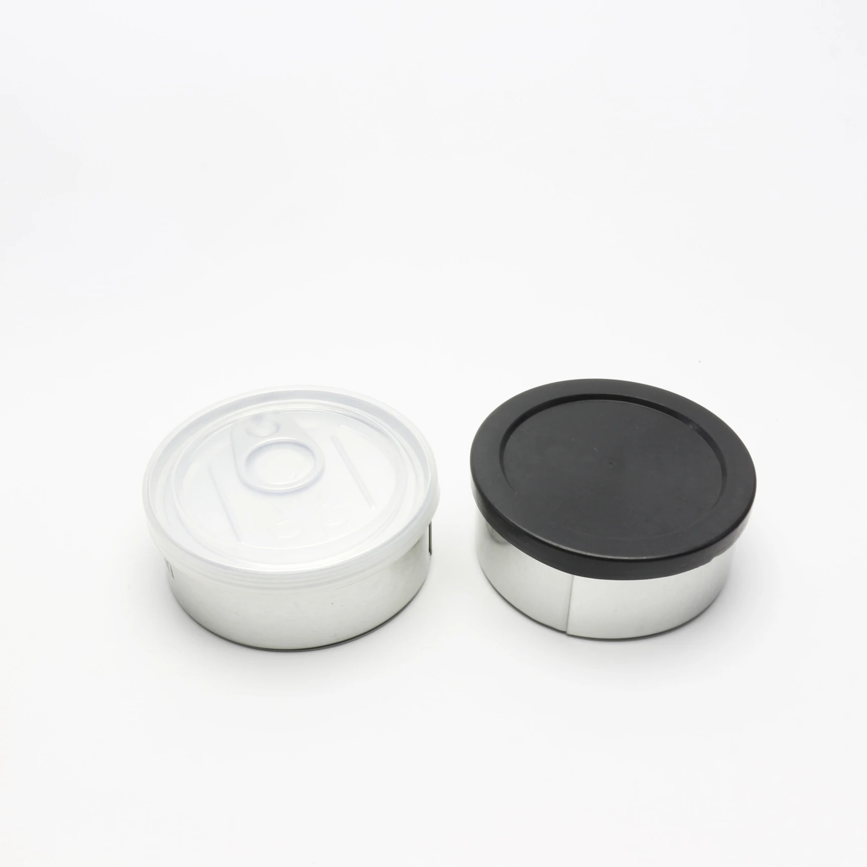 100ml Press It In Tuna Cans Self Seal Tins With Black Lids Bulk Small Tin Ring Pull Can TC-125AN