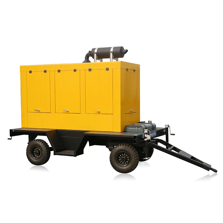 Professional Mobile Power Unit 100 Kva Diesel Generator with Sound Proof and Movable Tank