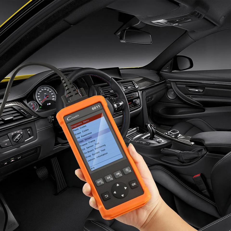 Многофункциональные диагностические инструменты CReader 6011 OBD2 для автомобилей с ABS и SRS сканером кодов системы для запуска