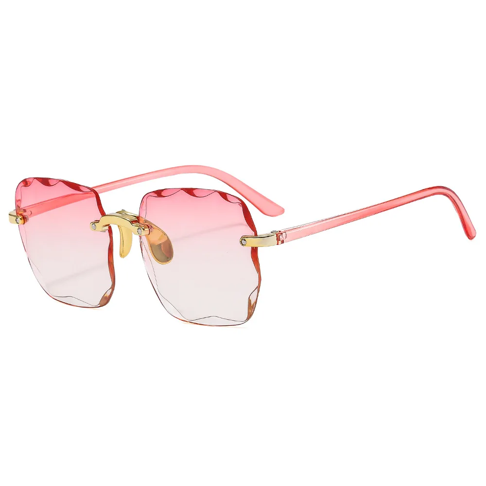 New trend gradient color sunglasses retro fashion sunglasses women European and American ins two-tone glasses
