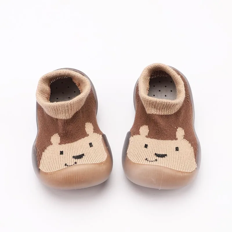 Many available designs baby cartoon shoes socks toddler rubber socks shoes for babies