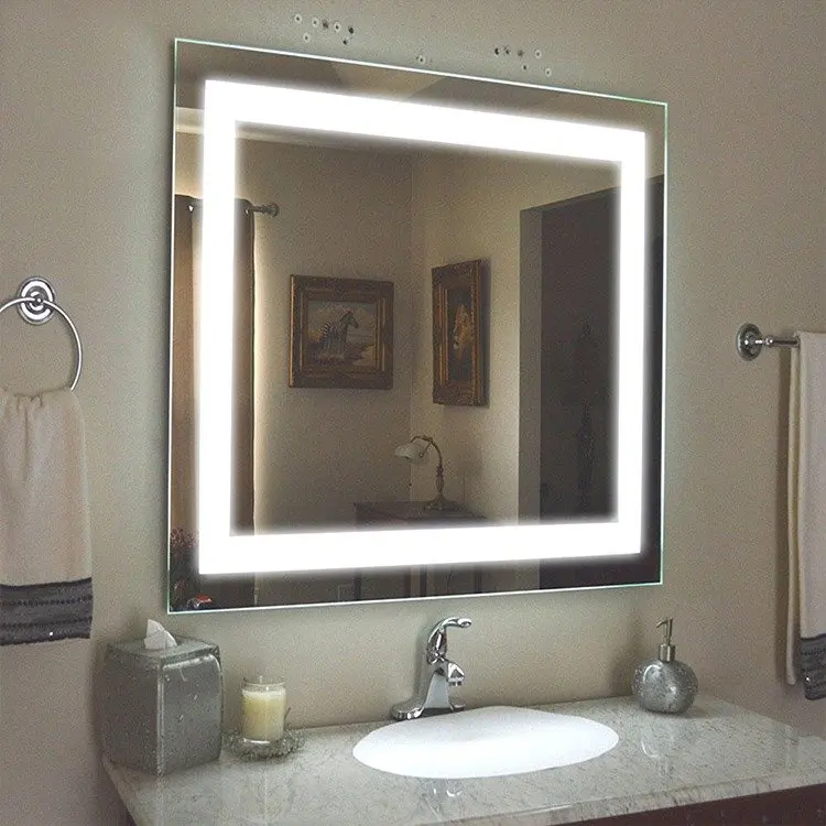 Wholesale Touch Smart Hotel Bathroom Vanity makeup mirror with led lights