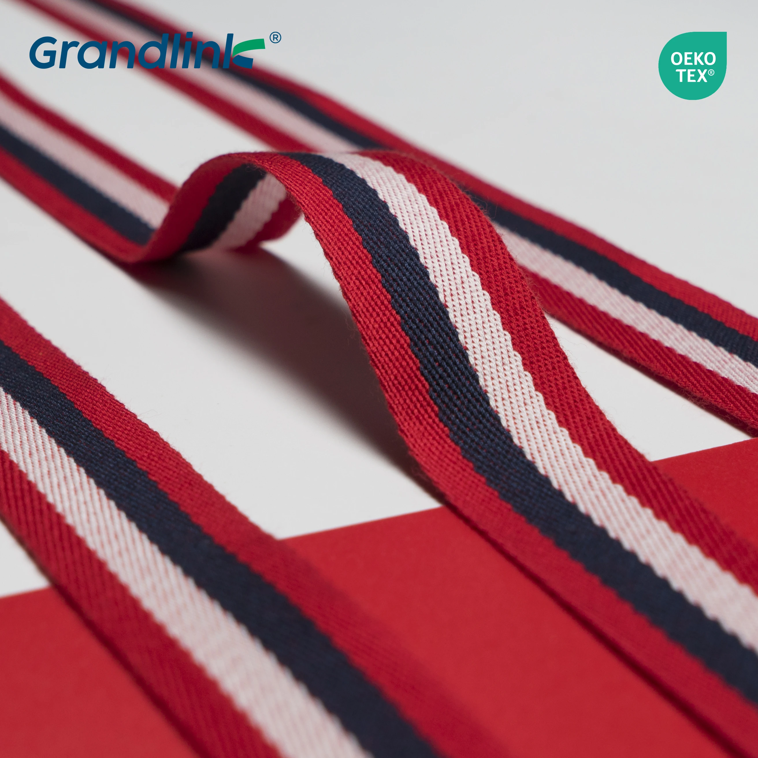 OEKO-TEX Custom Woven Logo 2 Inch Heavy-Duty Nylon Polyester Jacquard Printed Bag Webbing Tape for Home Textiles