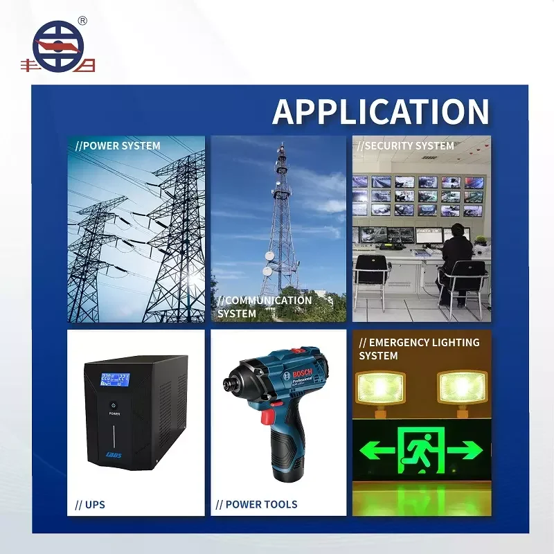 Fengri AGM 12V 38Ah Deep Cycle Solar Lead Acid Batteries For Electric Bicycles/Scooters