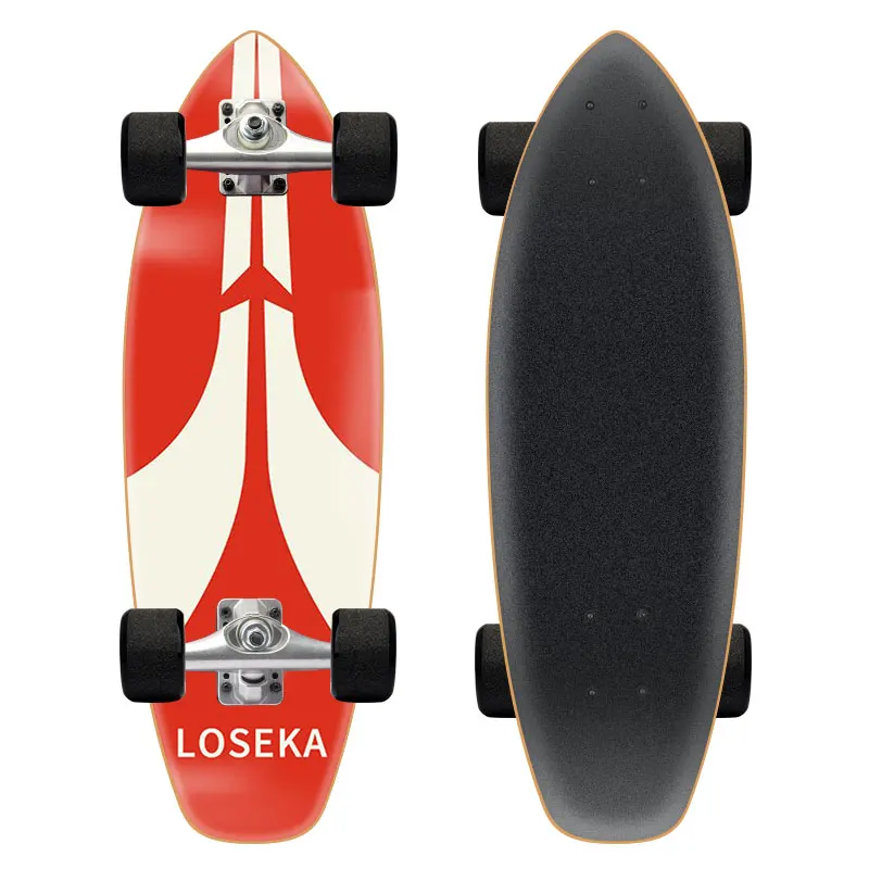 32 10inch cheap complete surf skateboard Russian maple skateboard deck 7ly custom surfskate