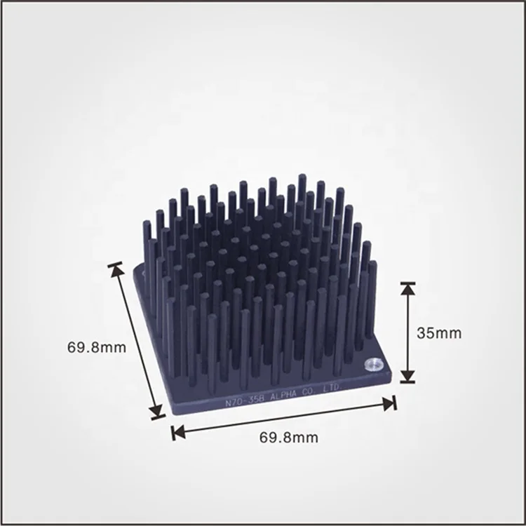 Electronic Component  Custom High Precision Aluminum Cold Forging LED Lighting Heat Sink