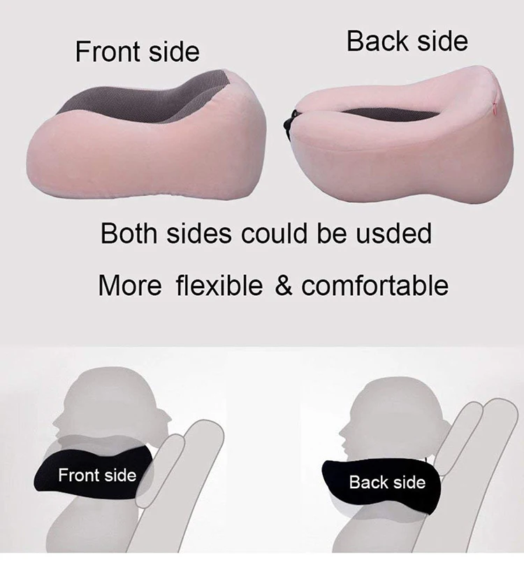 High Quality Functional Cooling Set Eye Mask Neck Cushion Rest 3 in1 U Shape Memory Foam Travel Neck Pillow