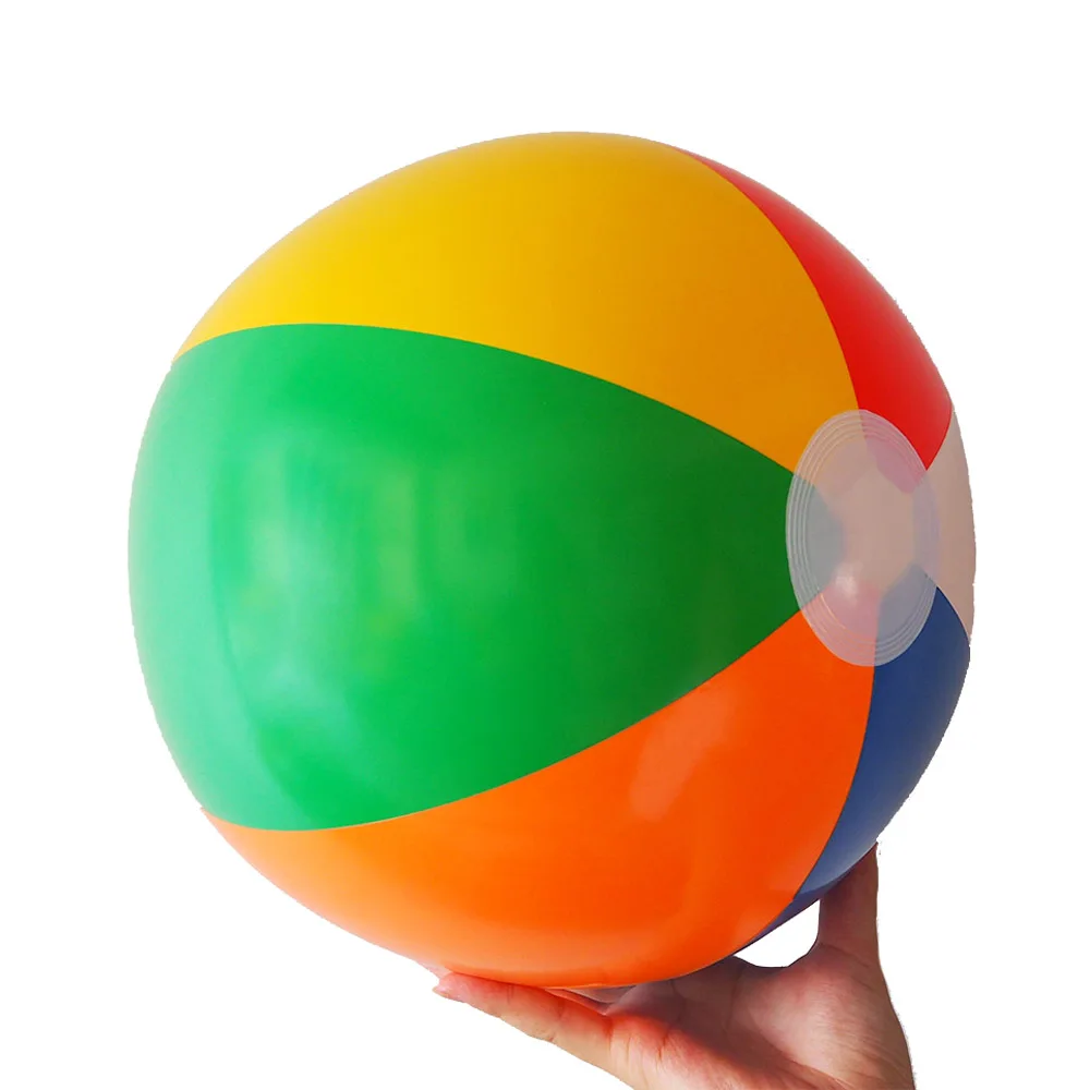 12 inch rainbow beach ball CE certificate classic inflatable ball swim pool toy