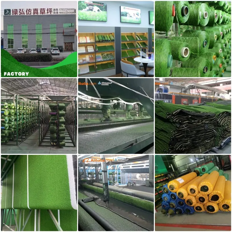 Easy Install UV Resistant Custom Sports Landscaping 50mm Artificial Green Floor Synthetic Grass Carpet in Rolls