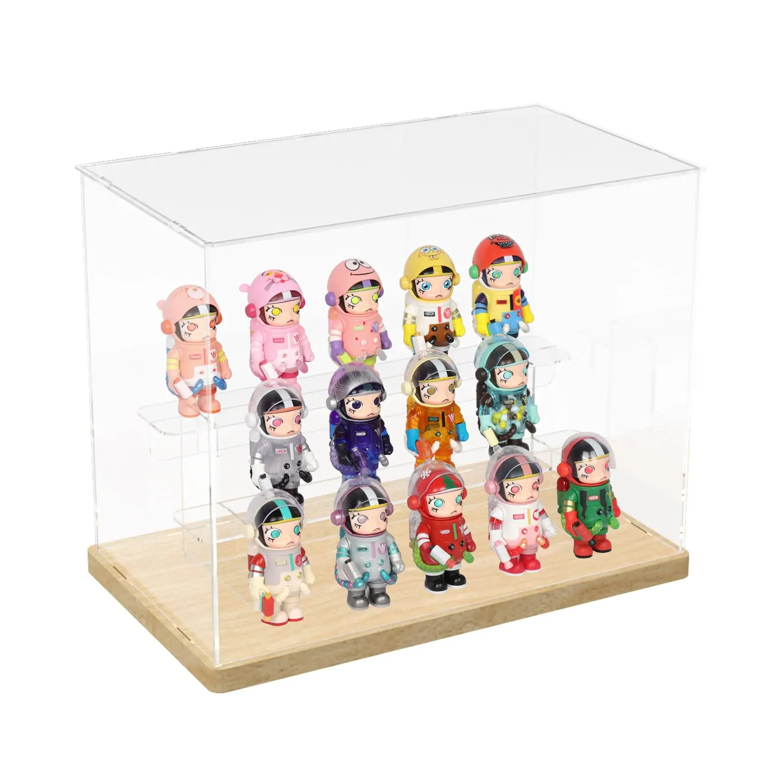 Factory Wholesales  Display Rack Transparent Handicraft  Acrylic Display Storage Showcase