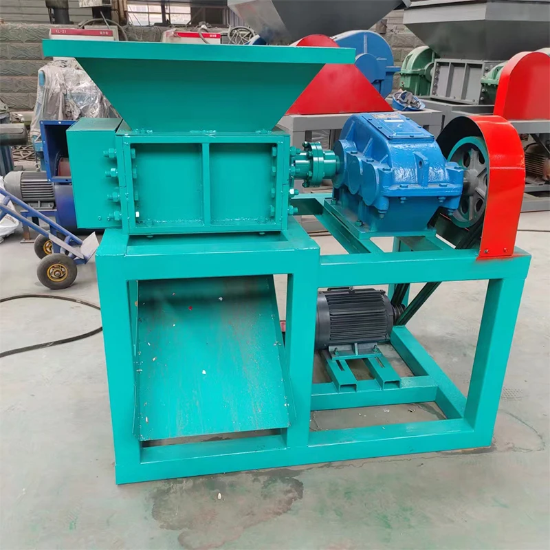 Low noise small tire shredder machine large tire shredder machine plastic recycling shredder machine