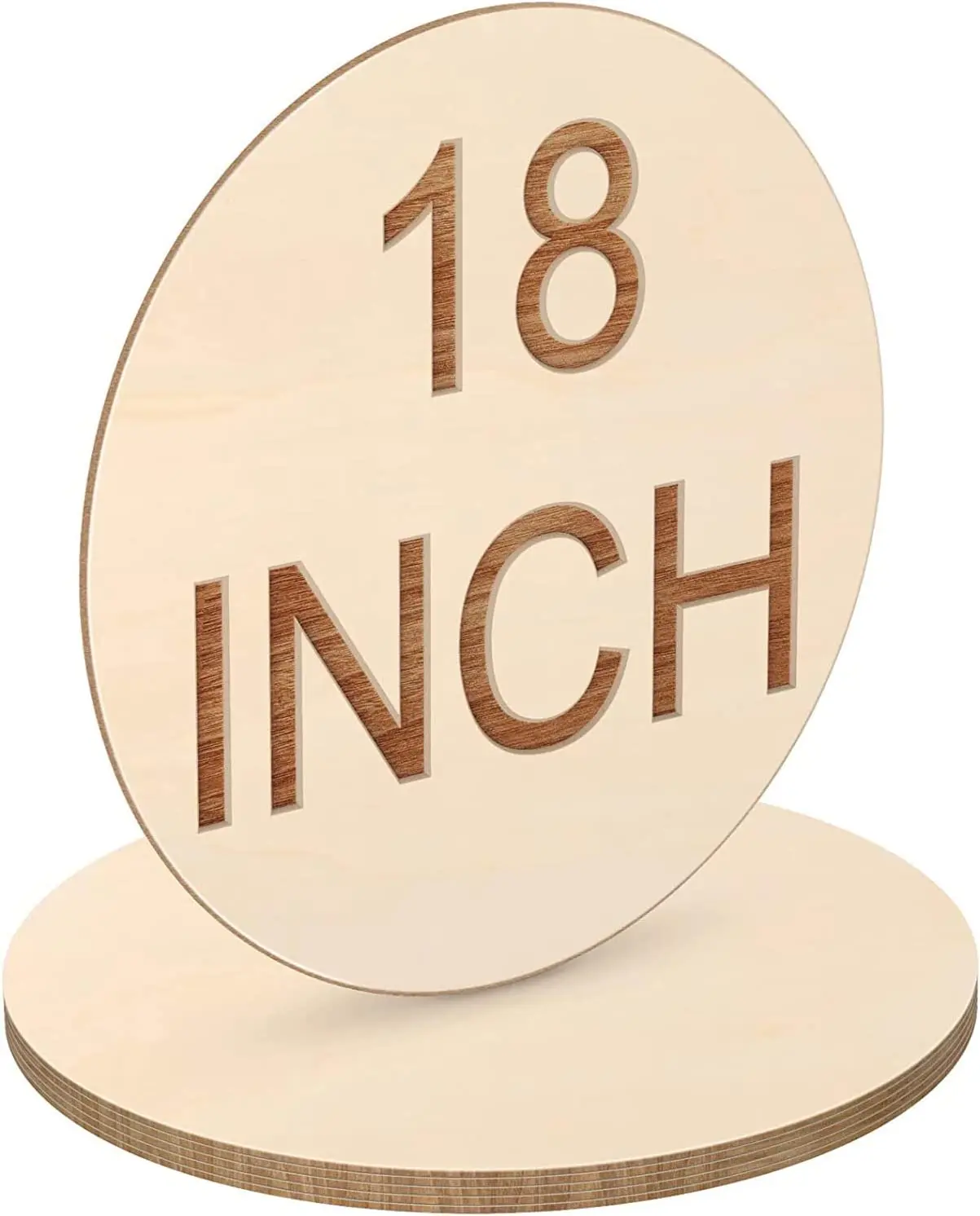 wholesale professional wall decor large custom blank natural unfinished laser round wooden disc 18 inch wood circles