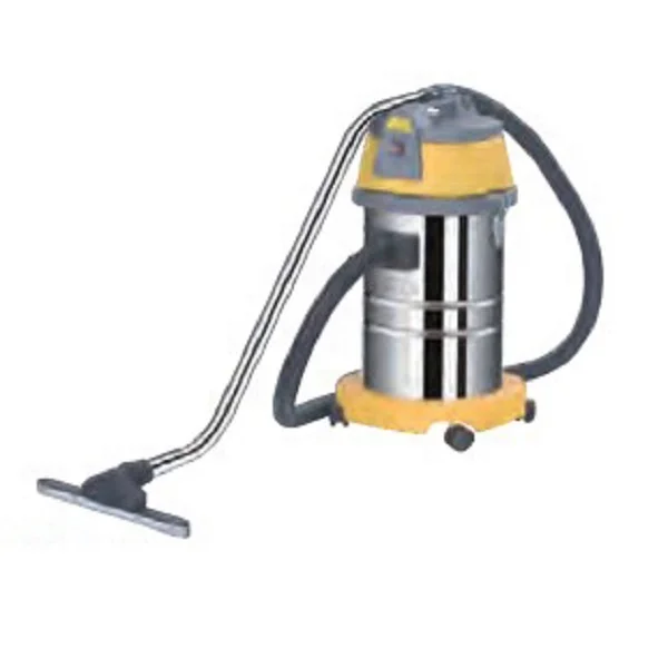 30L 1200W Single Motor 220V/110V Yellow Colour Small Size Stainless Steel tank Wet and Dry Vacuum Cleaner for Commercial Purpose